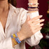 Sapphire | Silver | Mermaid Glass Bead Bracelet